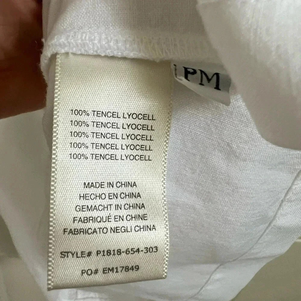 NWT new Anthropologie cloth & stone white ruffled tank sleeveless top MP medium - Picture 11 of 16